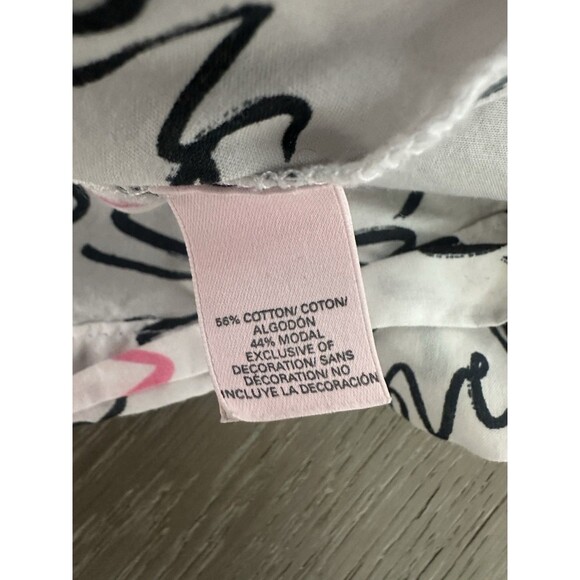Victoria’s Secret Love Script Lounge Sleep Shirt XS Y2K - Picture 7 of 8
